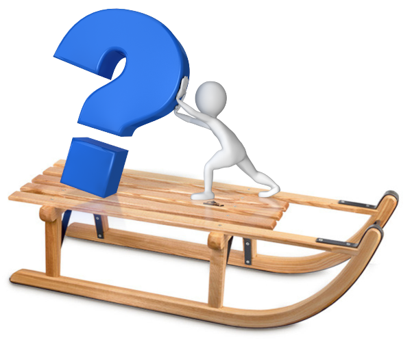 Comparative adult sled