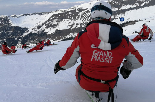 Luge à Flaine dans le Grand Massif en Haute Savoie (France)